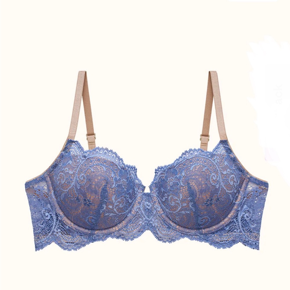 ThirdLove Periwinkle Blue Lace 27/7 Balconette Bra Size 32E